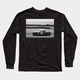 Historic Racing Classic Motorsport Alpha Romeo B&W Long Sleeve T-Shirt